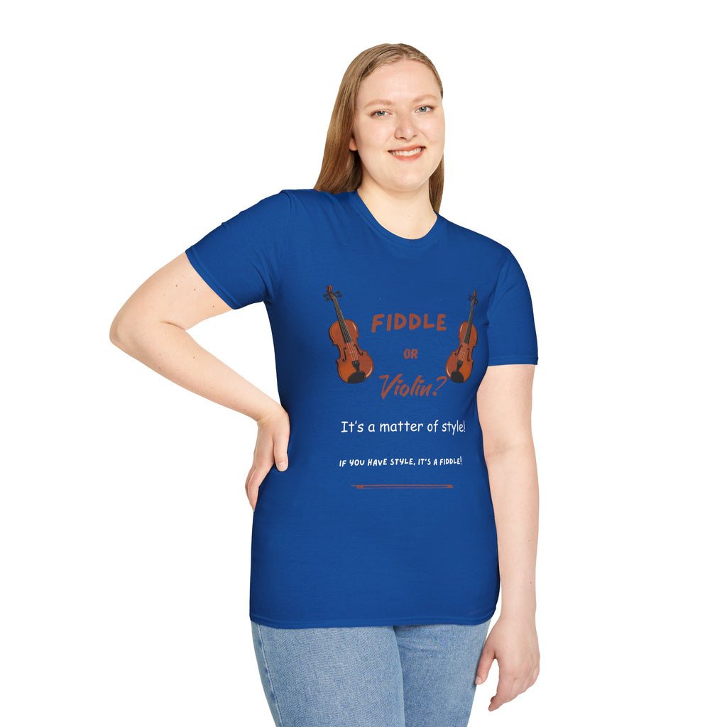Fiddle or Violin? Graphic Tee — Funny Musician Shirt for Fiddle, Violin & Bow Players