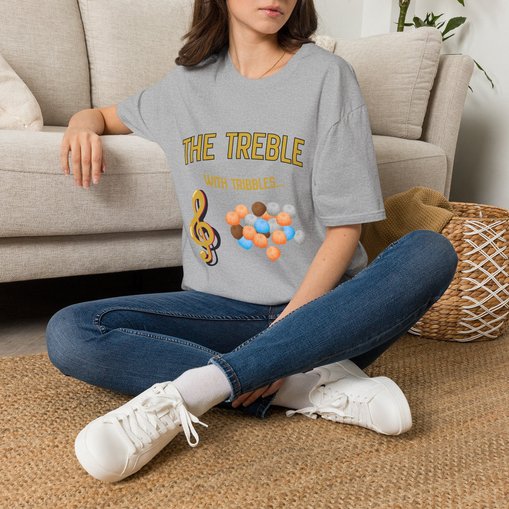 Treble With Tribbles T-Shirt — Funny Music & Star Trek Mashup Tee
