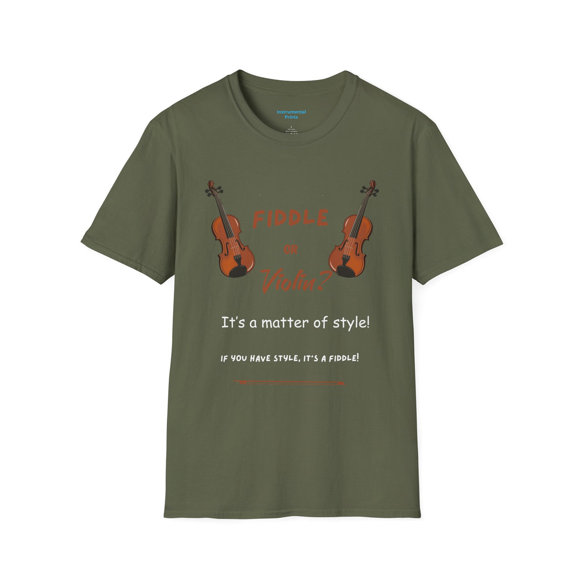 Fiddle or Violin? Graphic Tee — Funny Musician Shirt for Fiddle, Violin & Bow Players