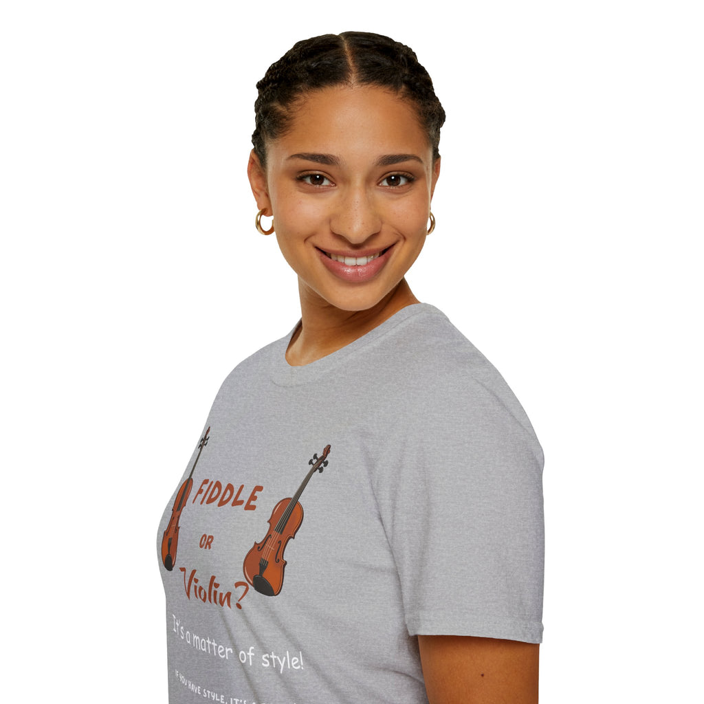 Fiddle or Violin? Graphic Tee — Funny Musician Shirt for Fiddle, Violin & Bow Players