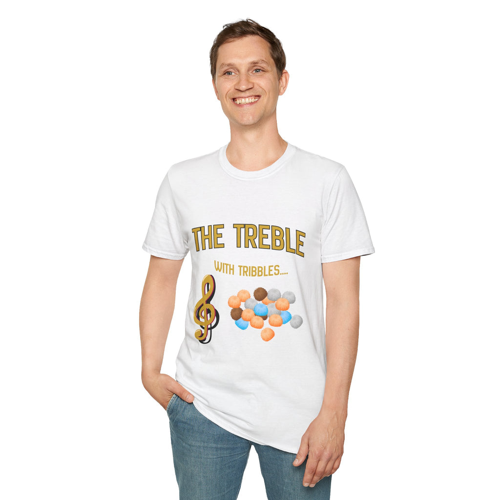 Treble With Tribbles T-Shirt — Funny Music & Star Trek Mashup Tee