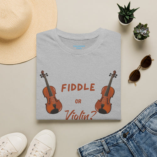 Fiddle or Violin? Graphic Tee — Funny Musician Shirt for Fiddle, Violin & Bow Players