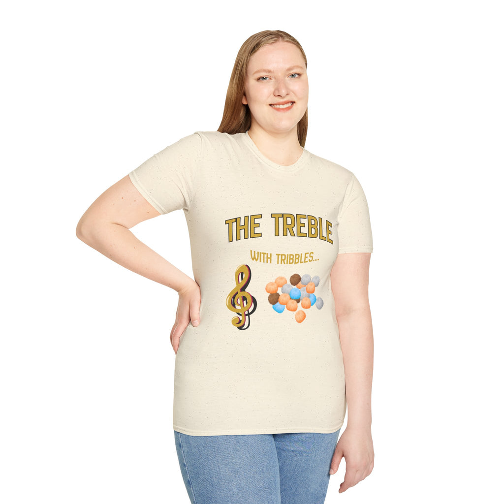 Treble With Tribbles T-Shirt — Funny Music & Star Trek Mashup Tee