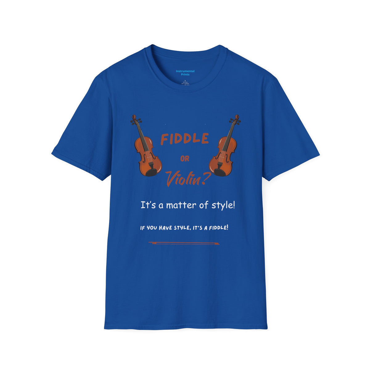Fiddle or Violin? Graphic Tee — Funny Musician Shirt for Fiddle, Violin & Bow Players