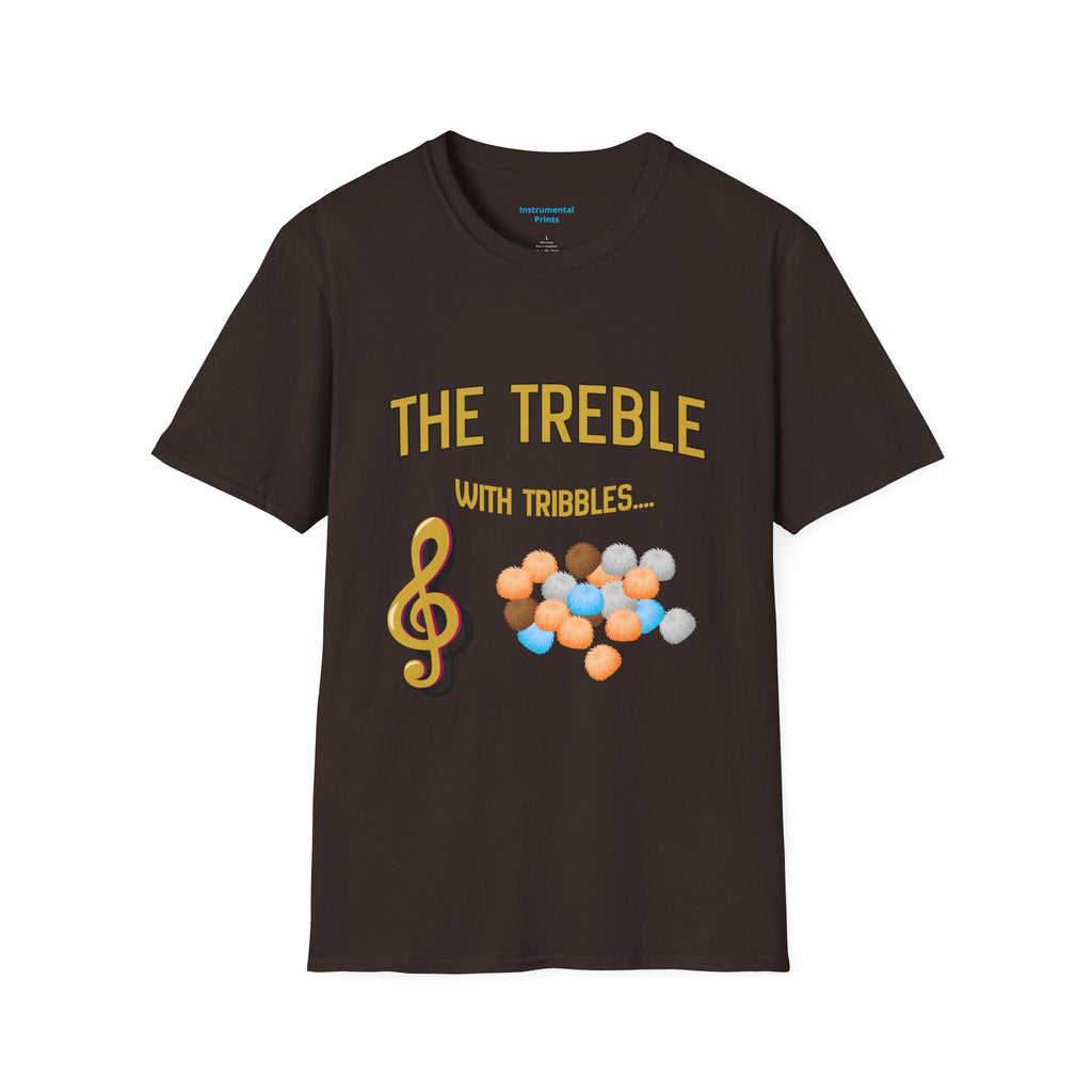 Treble With Tribbles T-Shirt — Funny Music & Star Trek Mashup Tee