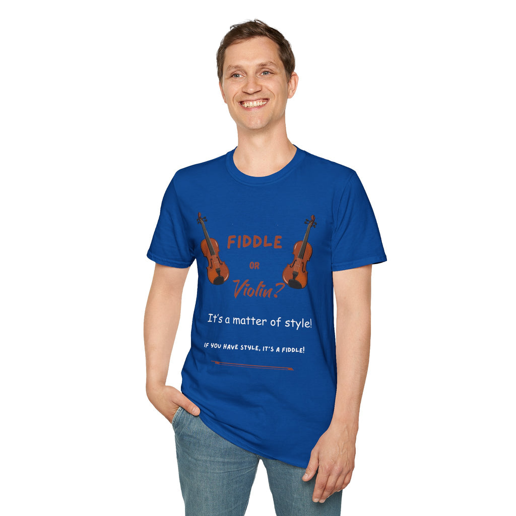 Fiddle or Violin? Graphic Tee — Funny Musician Shirt for Fiddle, Violin & Bow Players