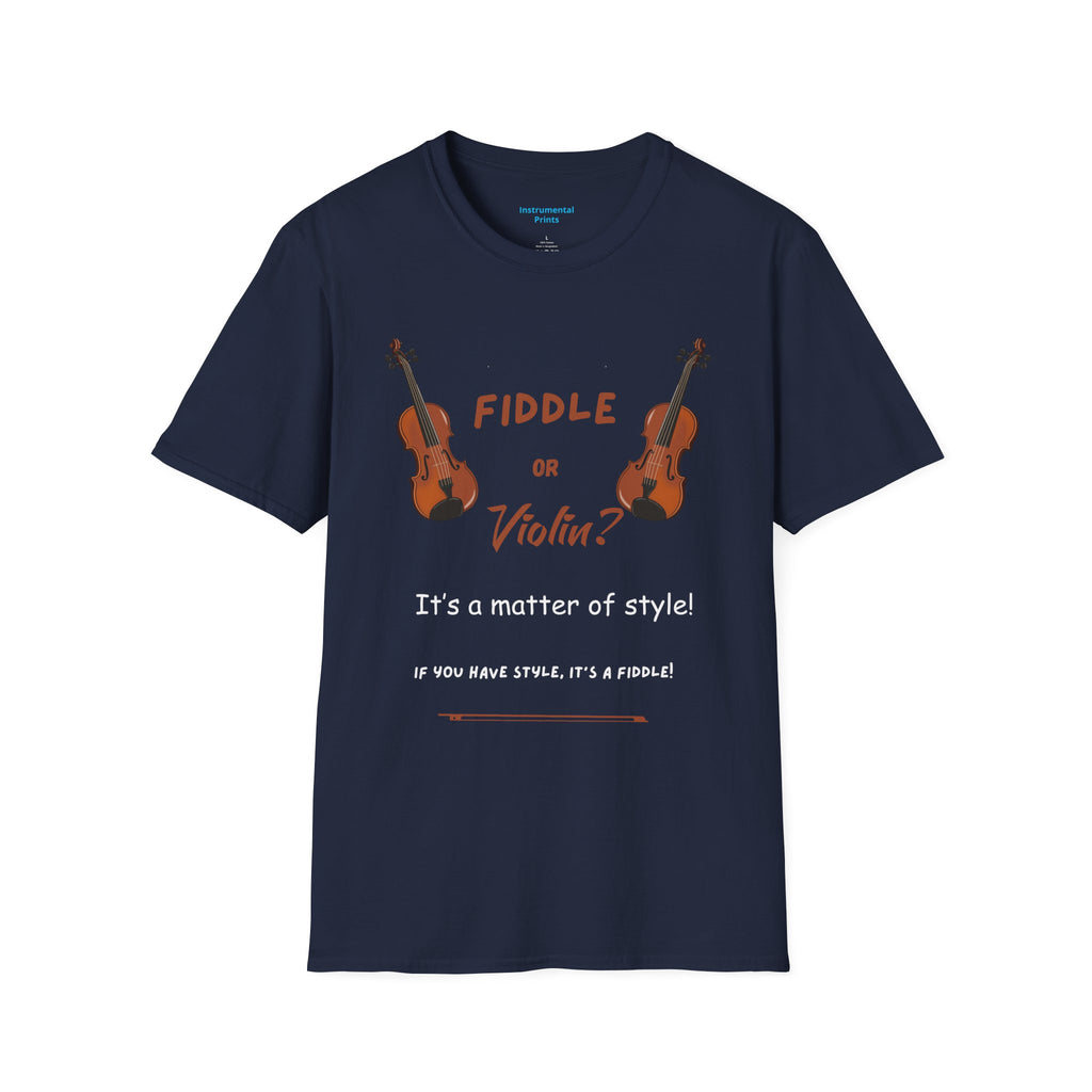 Fiddle or Violin? Graphic Tee — Funny Musician Shirt for Fiddle, Violin & Bow Players