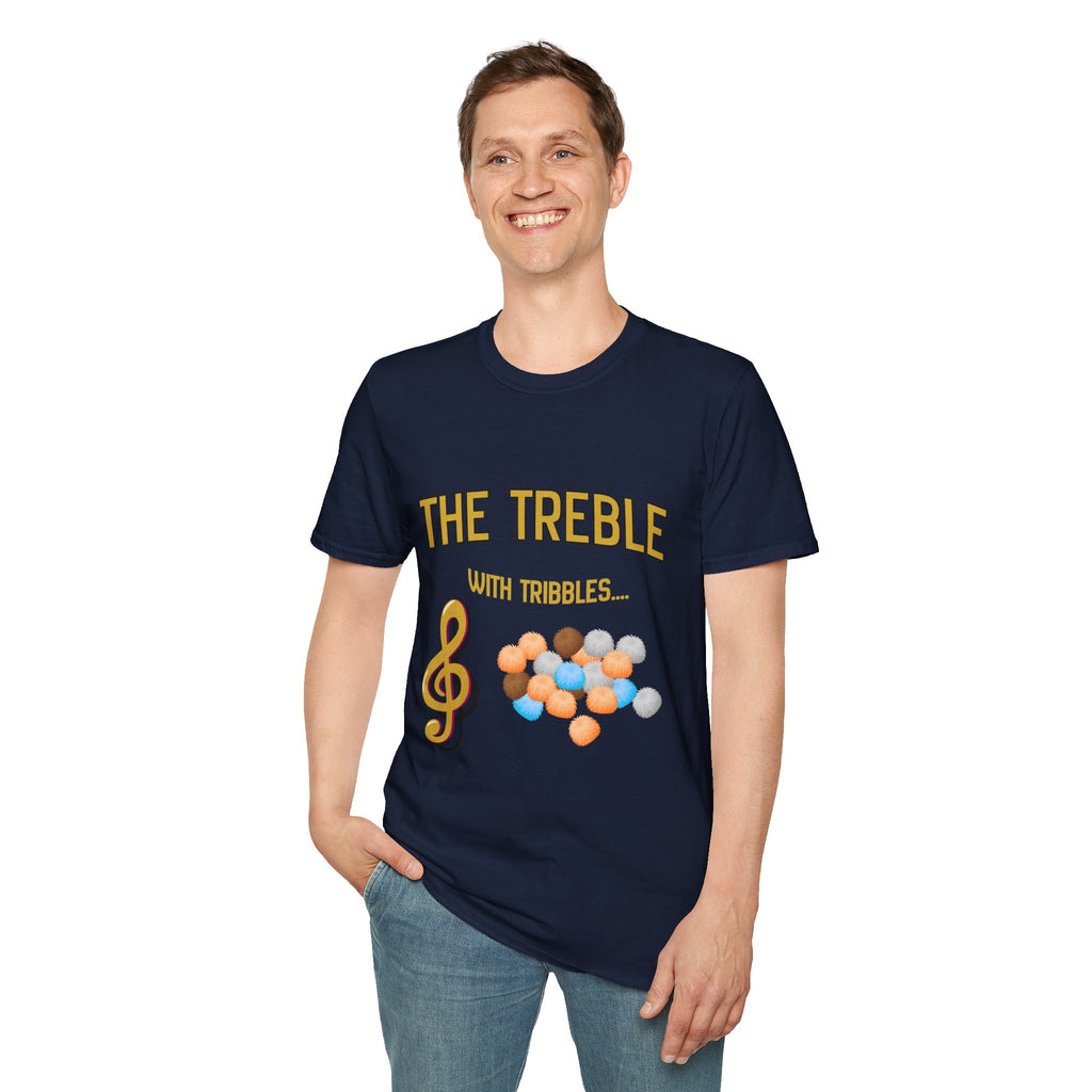 Treble With Tribbles T-Shirt — Funny Music & Star Trek Mashup Tee