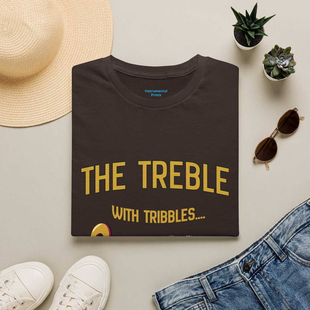 Treble With Tribbles T-Shirt — Funny Music & Star Trek Mashup Tee