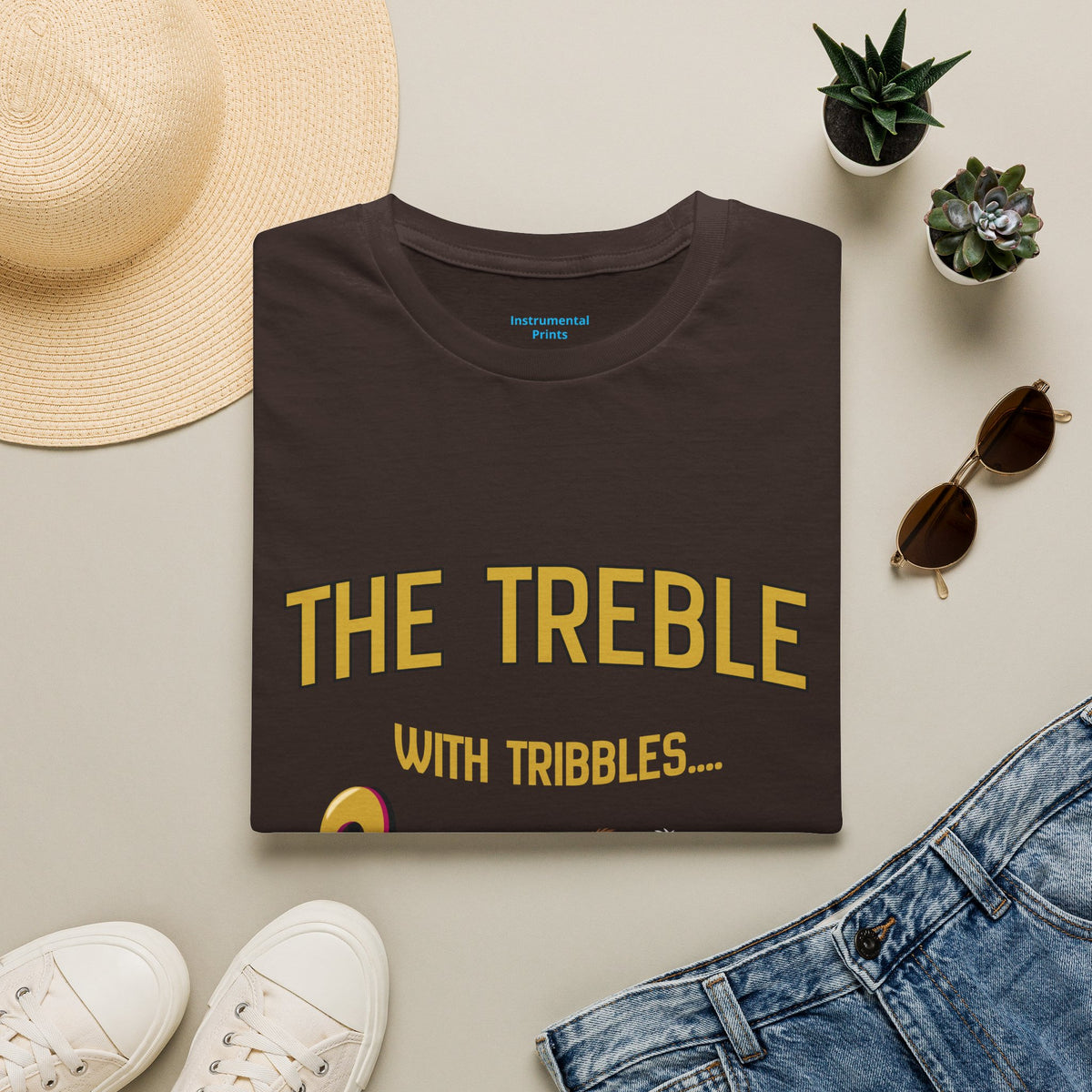 Treble With Tribbles T-Shirt — Funny Music & Star Trek Mashup Tee