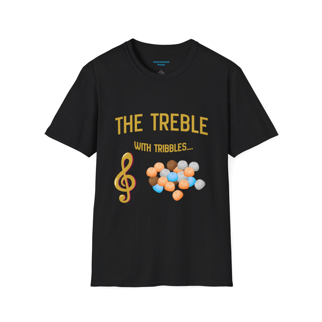 Treble With Tribbles T-Shirt — Funny Music & Star Trek Mashup Tee