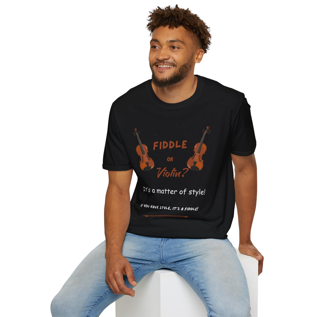 Fiddle or Violin? Graphic Tee — Funny Musician Shirt for Fiddle, Violin & Bow Players