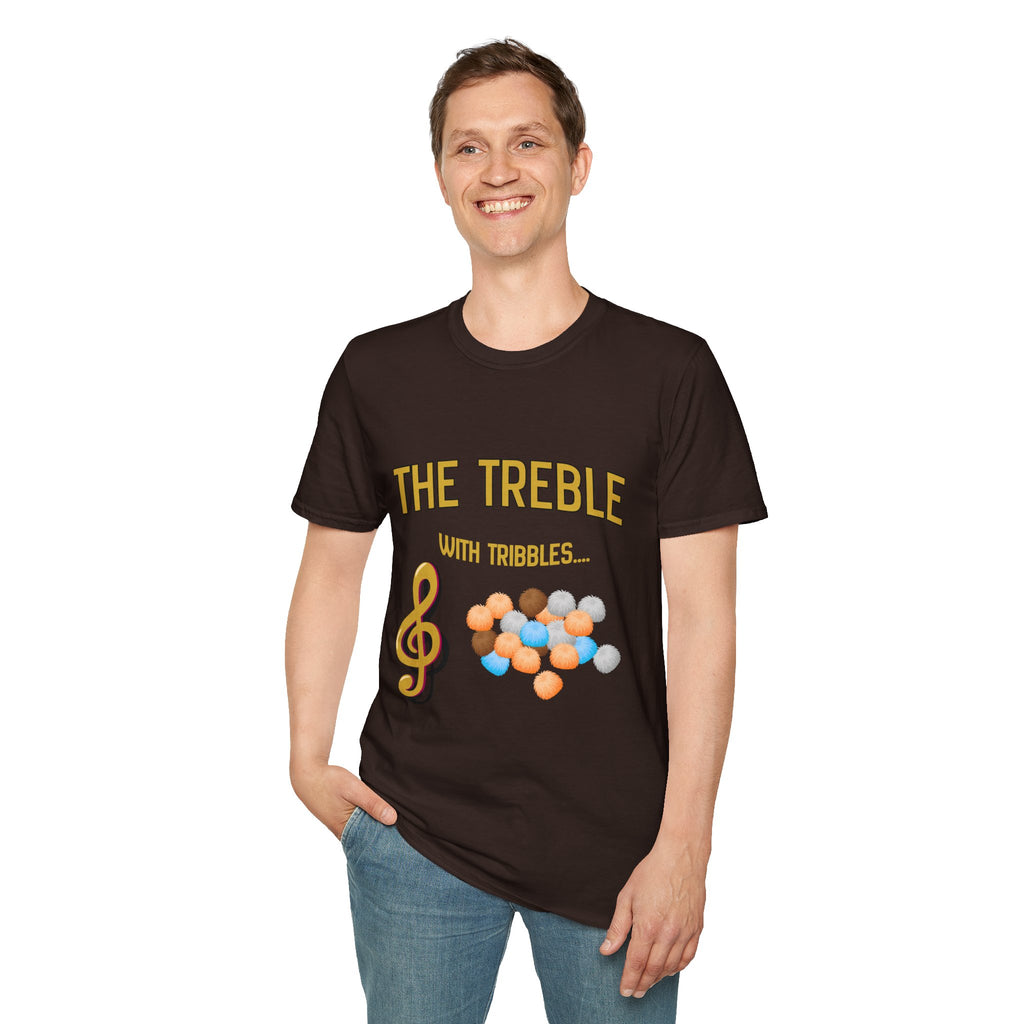 Treble With Tribbles T-Shirt — Funny Music & Star Trek Mashup Tee