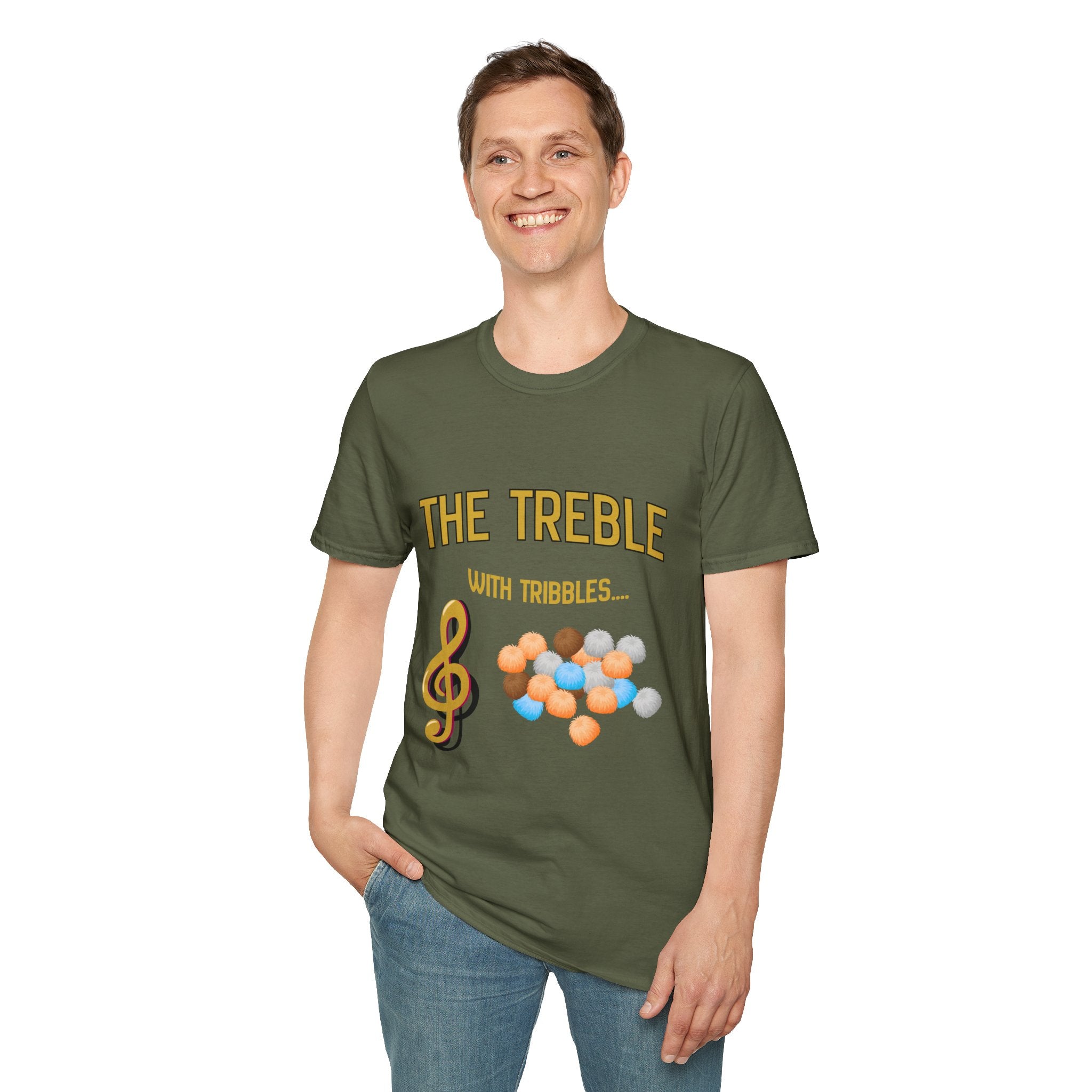 Treble With Tribbles T-Shirt — Funny Music & Star Trek Mashup Tee