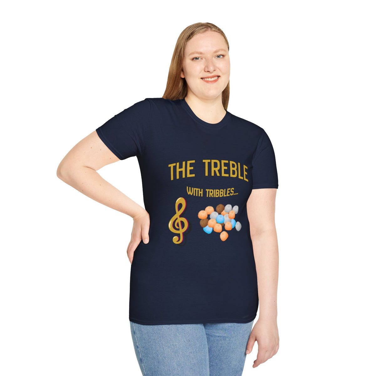 Treble With Tribbles T-Shirt — Funny Music & Star Trek Mashup Tee