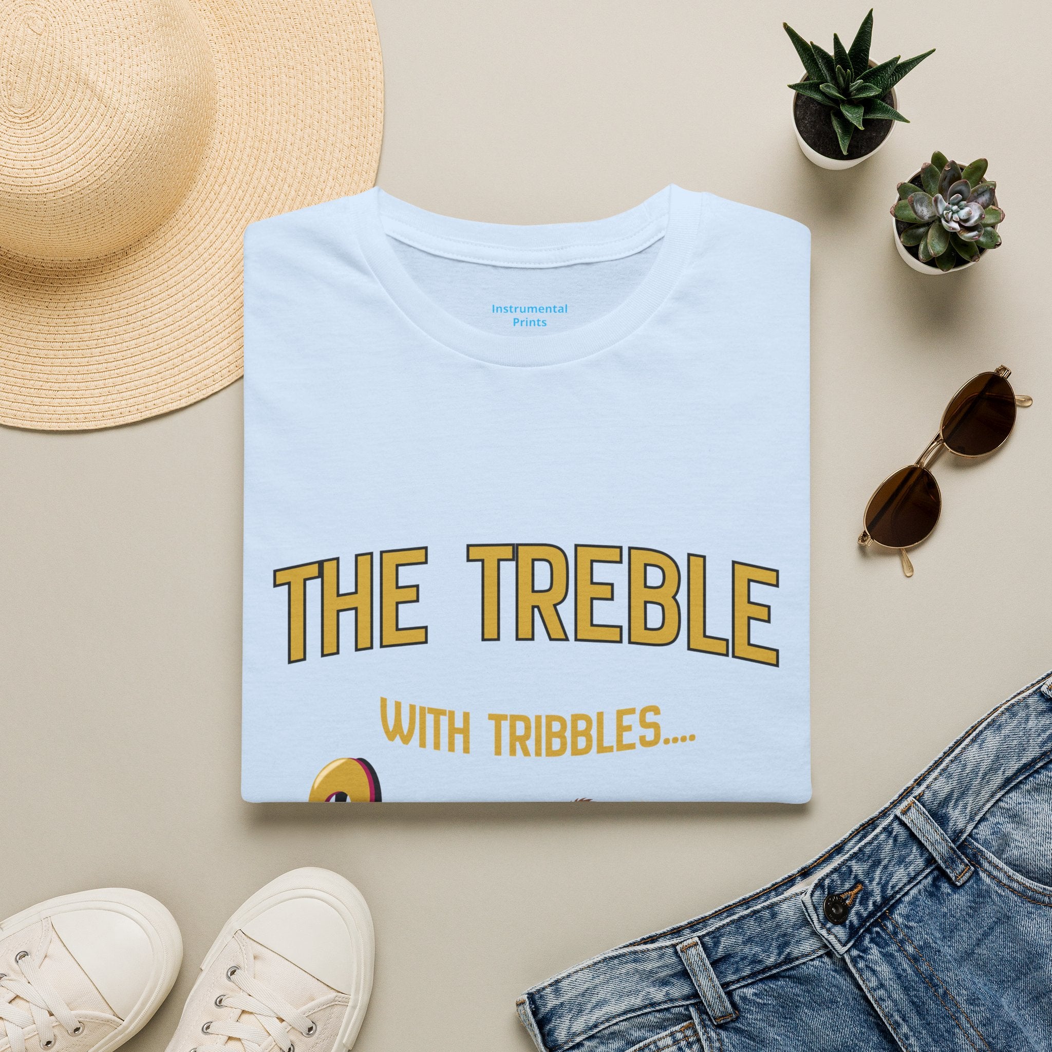 Treble With Tribbles T-Shirt — Funny Music & Star Trek Mashup Tee