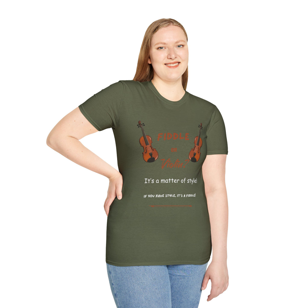 Fiddle or Violin? Graphic Tee — Funny Musician Shirt for Fiddle, Violin & Bow Players