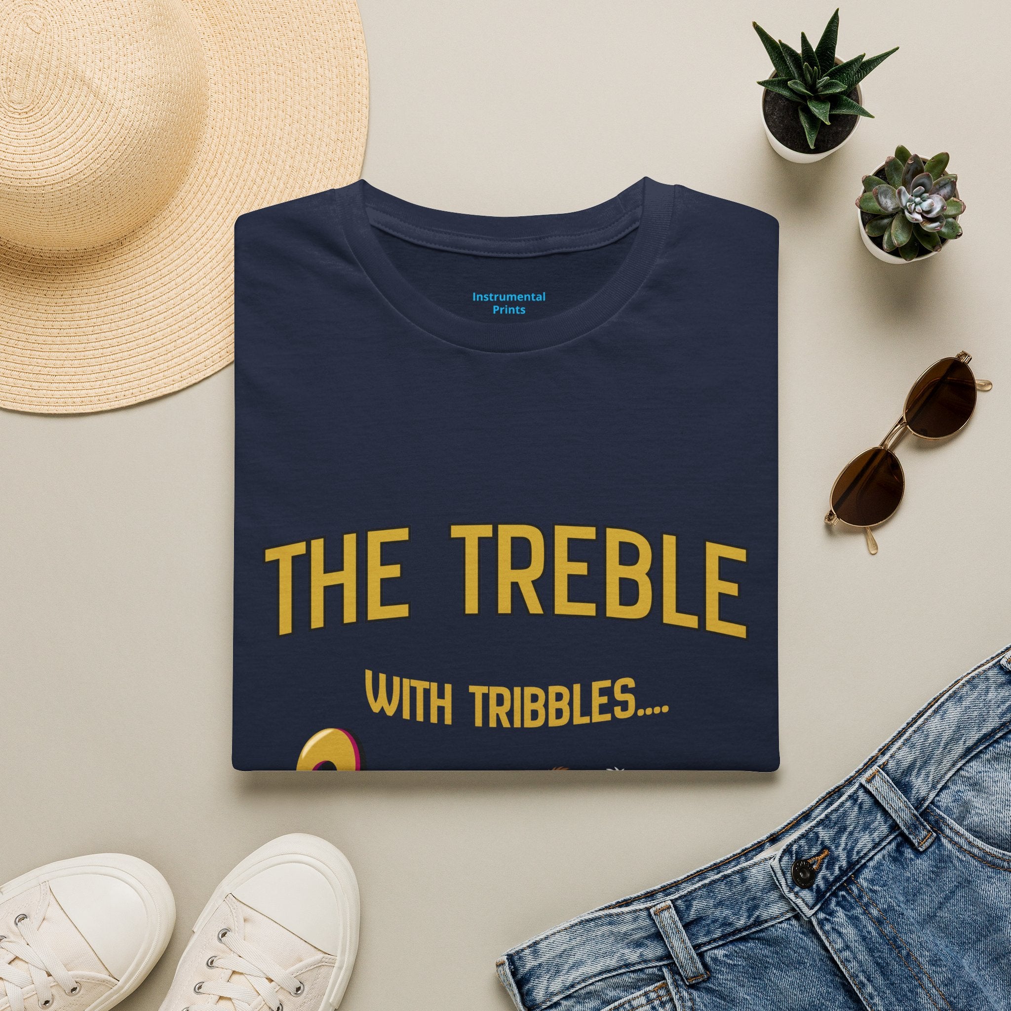 Treble With Tribbles T-Shirt — Funny Music & Star Trek Mashup Tee