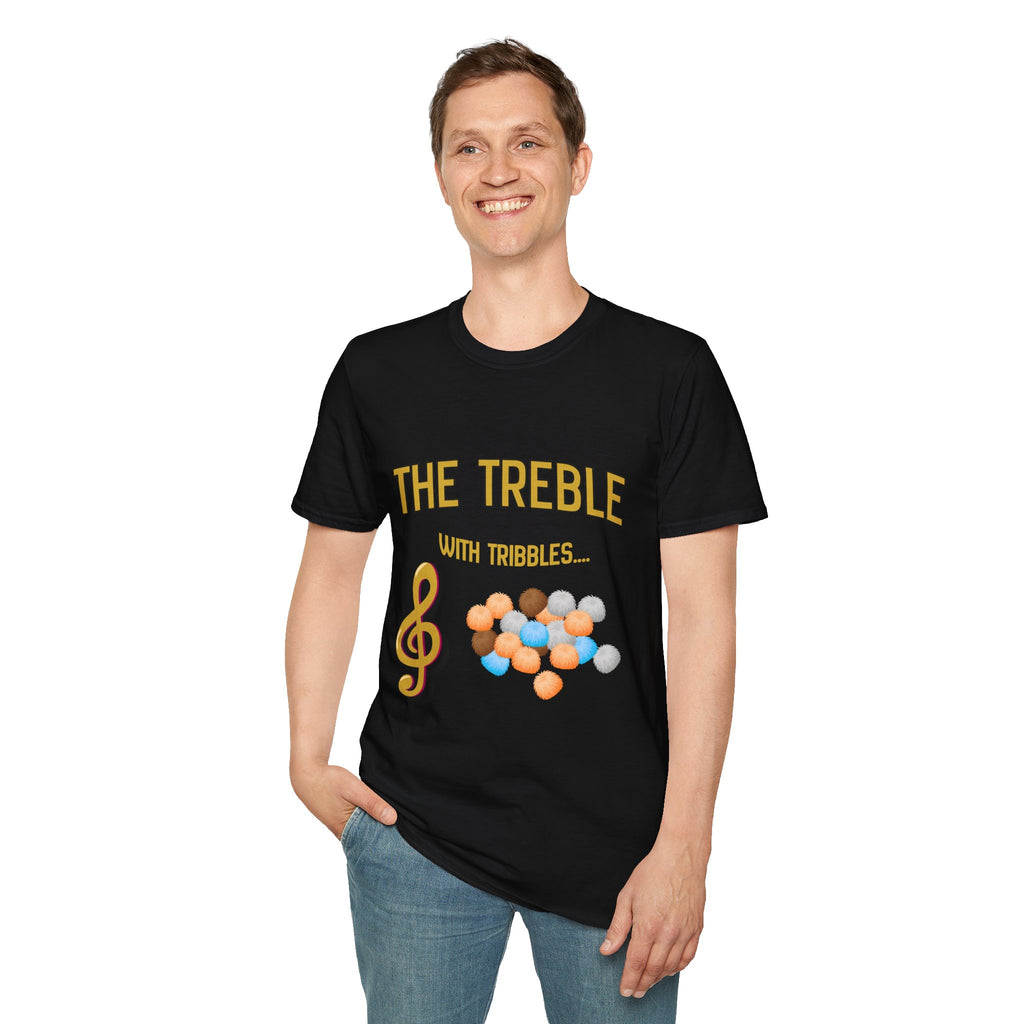 Treble With Tribbles T-Shirt — Funny Music & Star Trek Mashup Tee