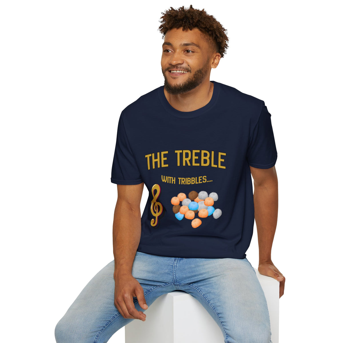 Treble With Tribbles T-Shirt — Funny Music & Star Trek Mashup Tee