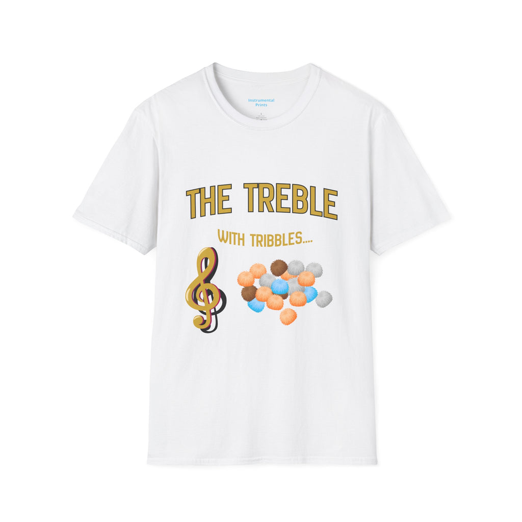 Treble With Tribbles T-Shirt — Funny Music & Star Trek Mashup Tee