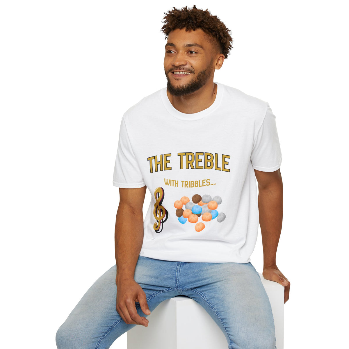 Treble With Tribbles T-Shirt — Funny Music & Star Trek Mashup Tee