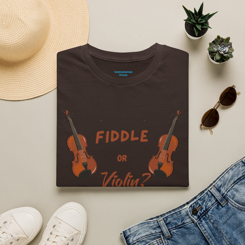 Fiddle or Violin? Graphic Tee — Funny Musician Shirt for Fiddle, Violin & Bow Players