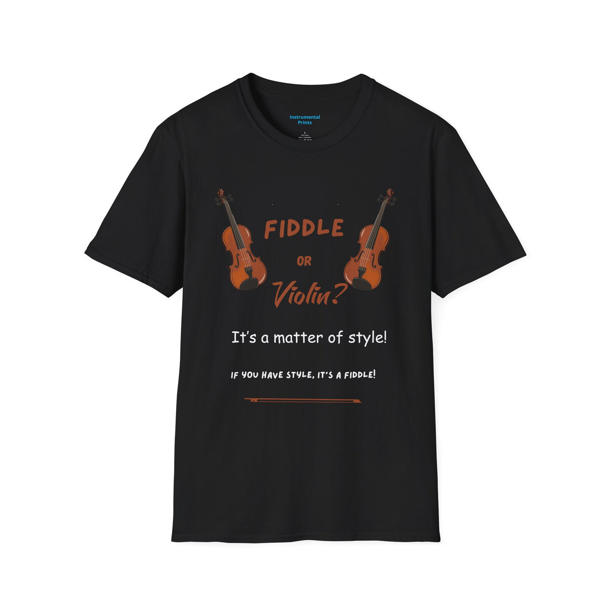Fiddle or Violin? Graphic Tee — Funny Musician Shirt for Fiddle, Violin & Bow Players