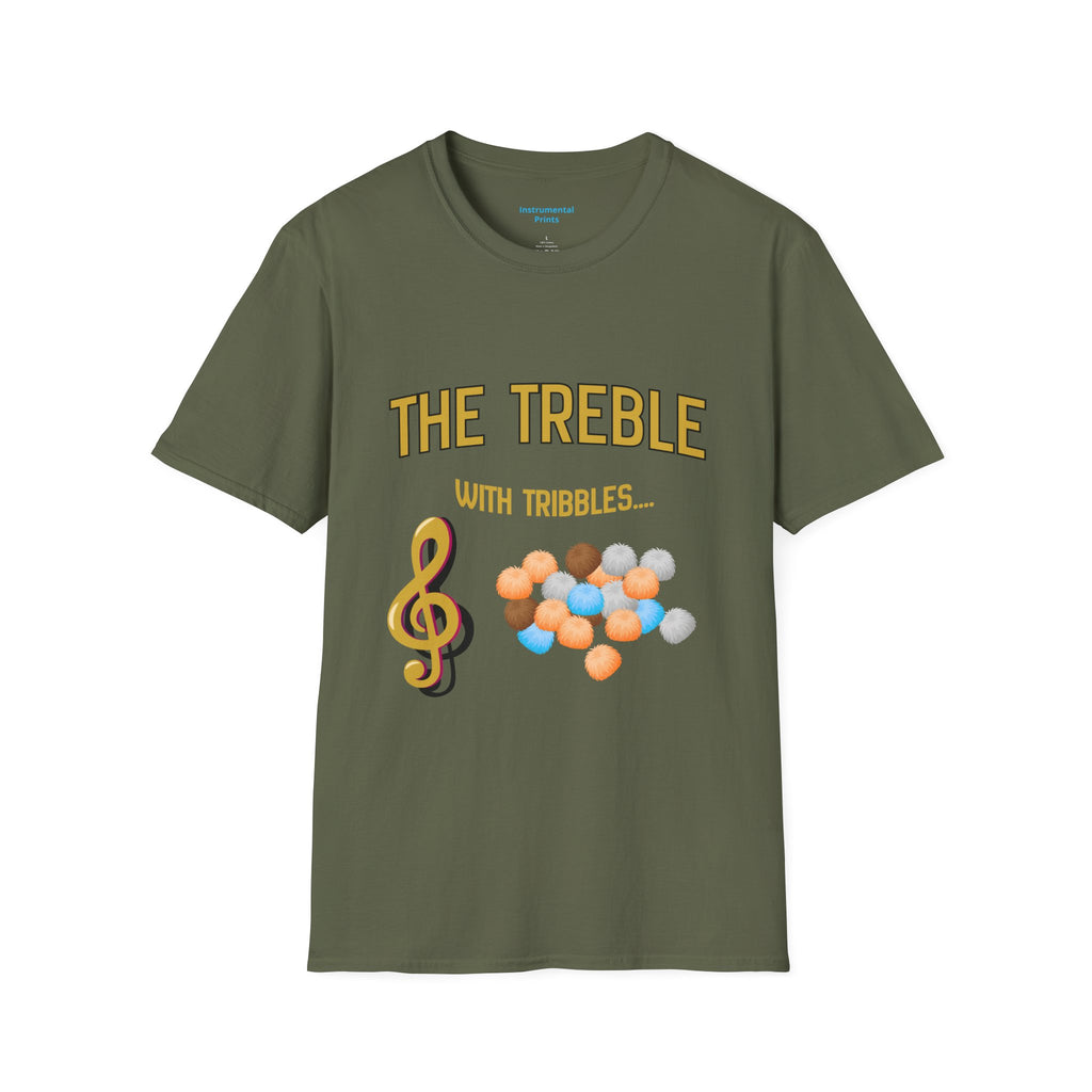 Treble With Tribbles T-Shirt — Funny Music & Star Trek Mashup Tee