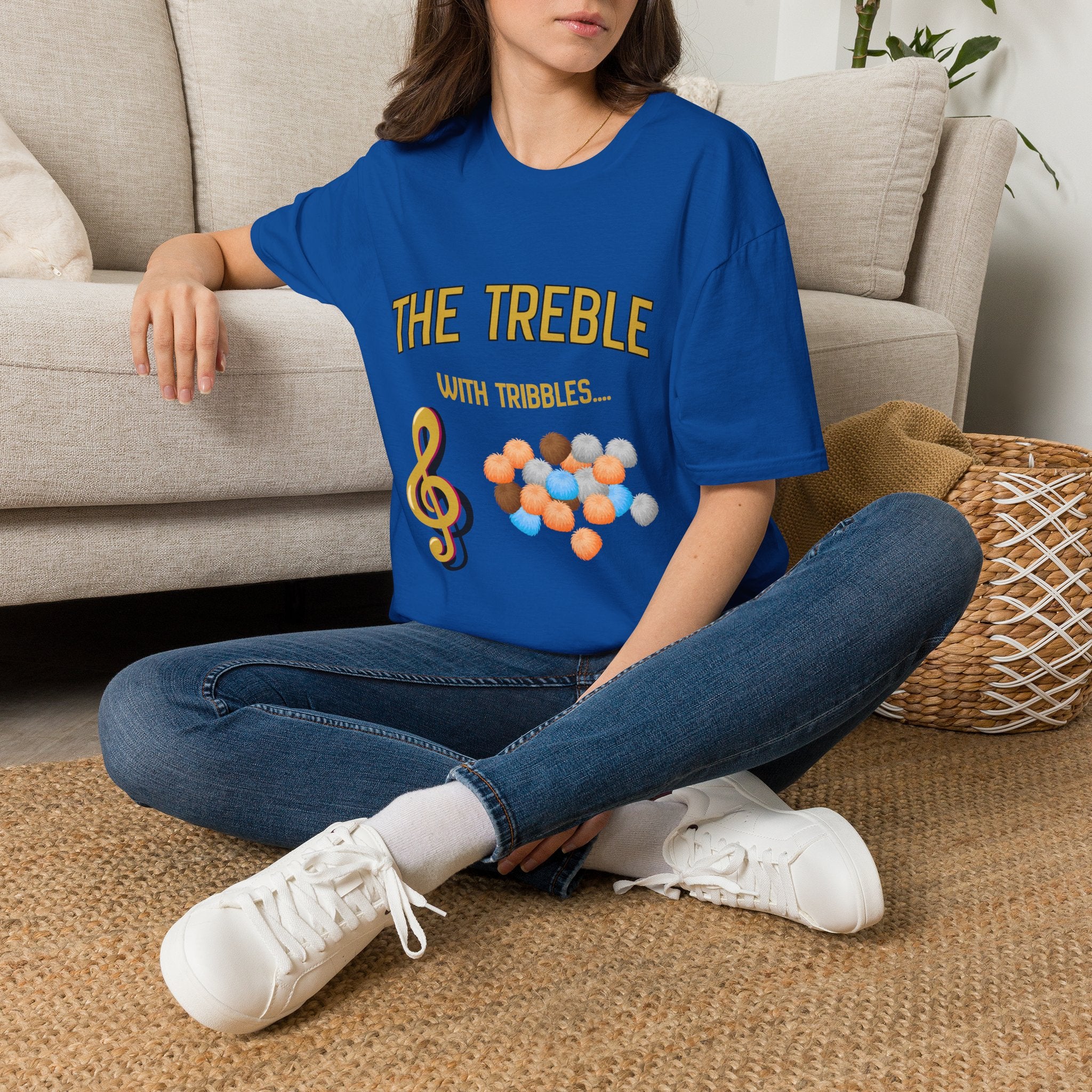 Treble With Tribbles T-Shirt — Funny Music & Star Trek Mashup Tee