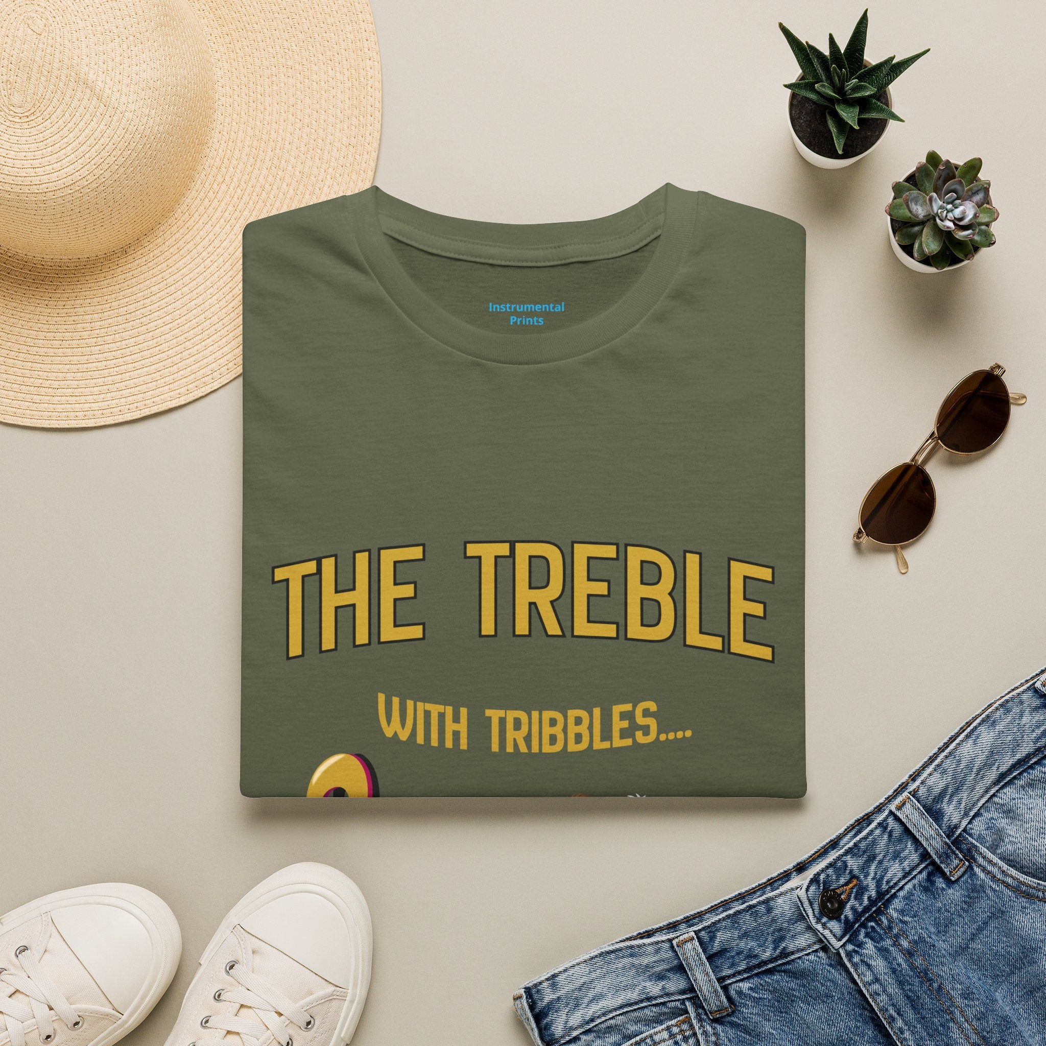 Treble With Tribbles T-Shirt — Funny Music & Star Trek Mashup Tee