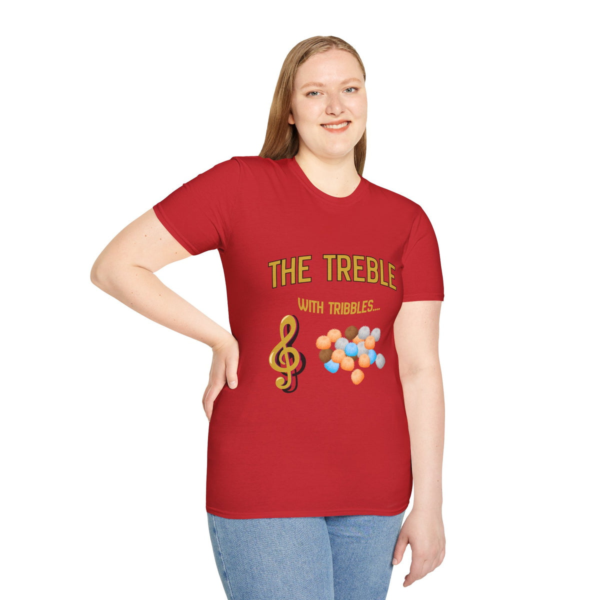 Treble With Tribbles T-Shirt — Funny Music & Star Trek Mashup Tee