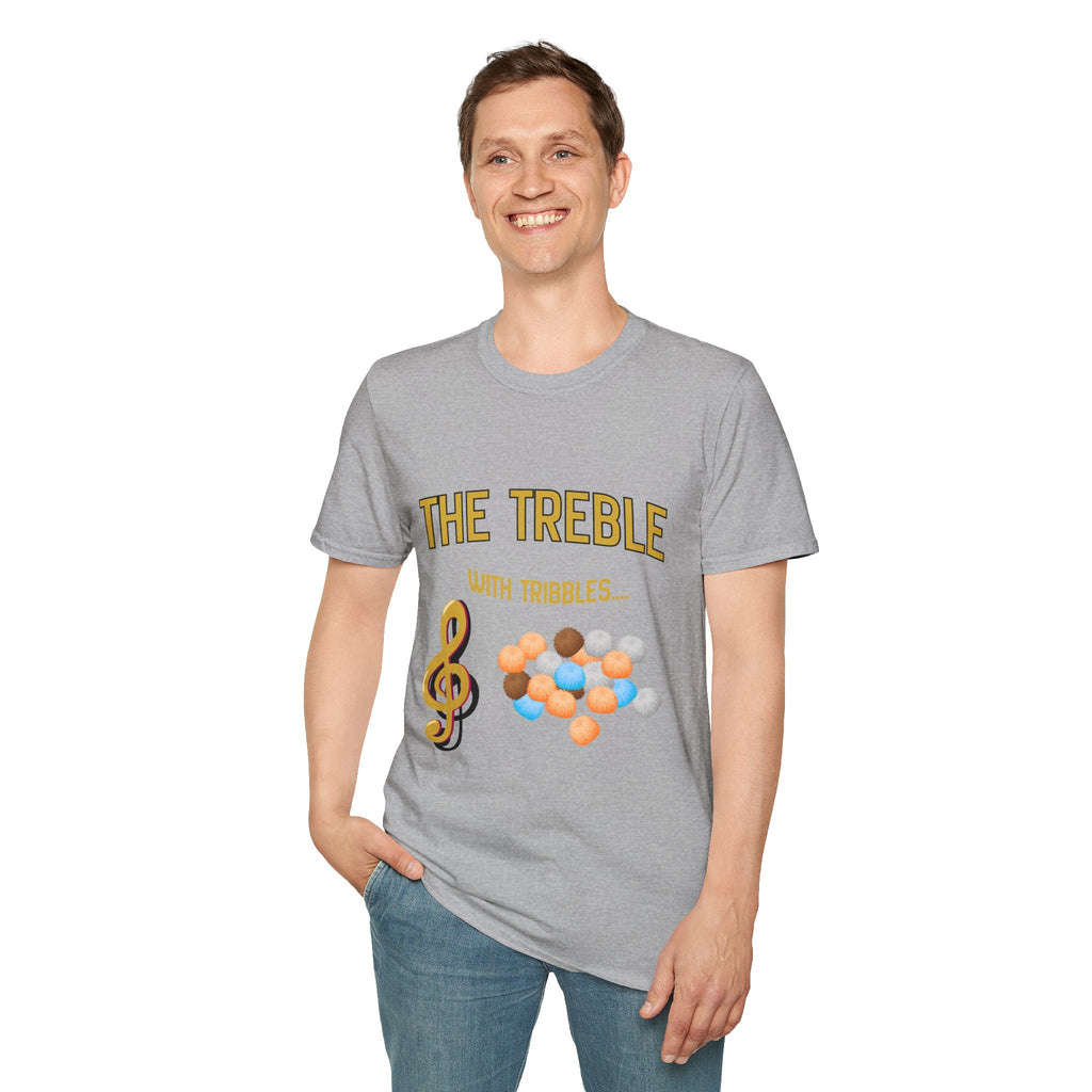 Treble With Tribbles T-Shirt — Funny Music & Star Trek Mashup Tee