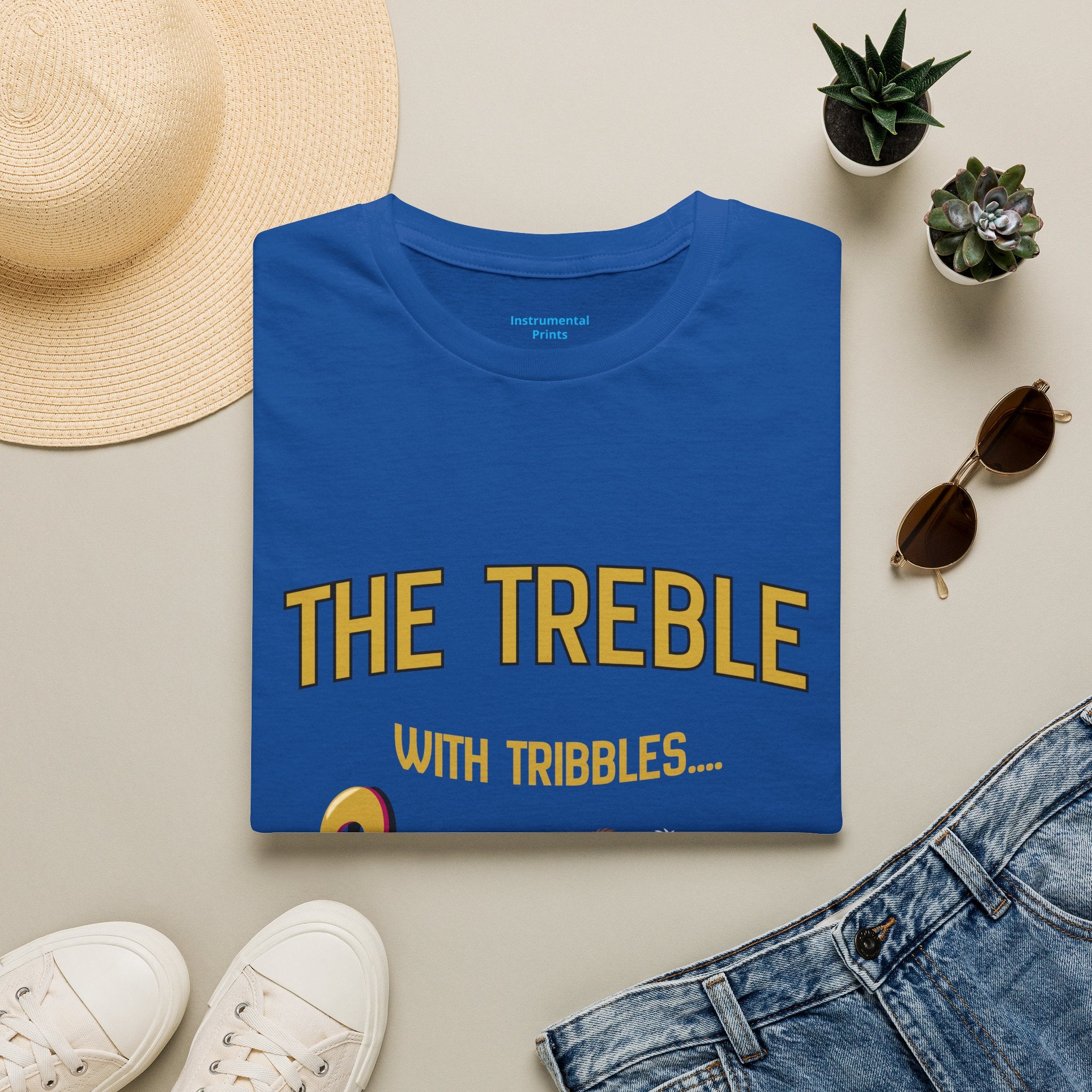 Treble With Tribbles T-Shirt — Funny Music & Star Trek Mashup Tee