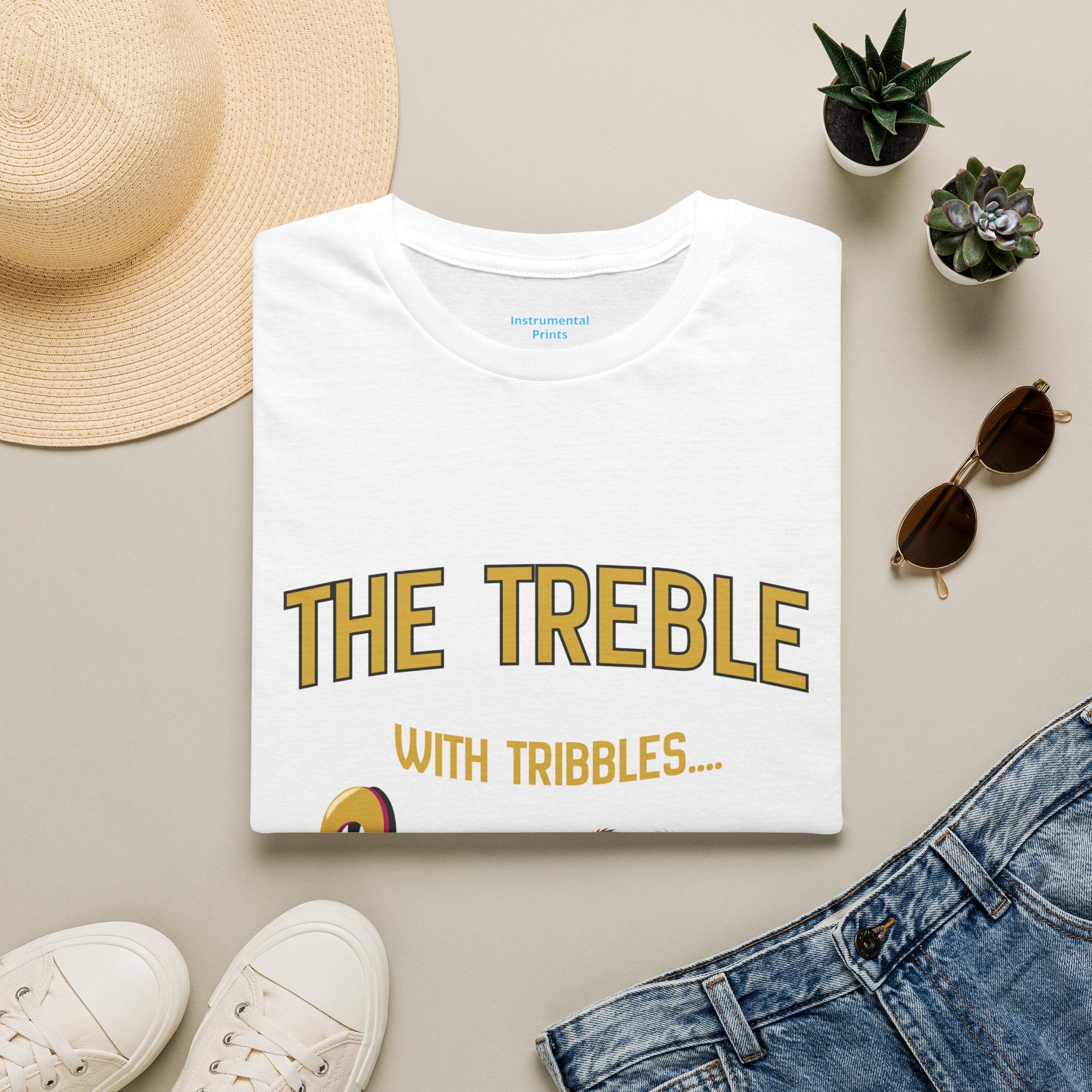 Treble With Tribbles T-Shirt — Funny Music & Star Trek Mashup Tee