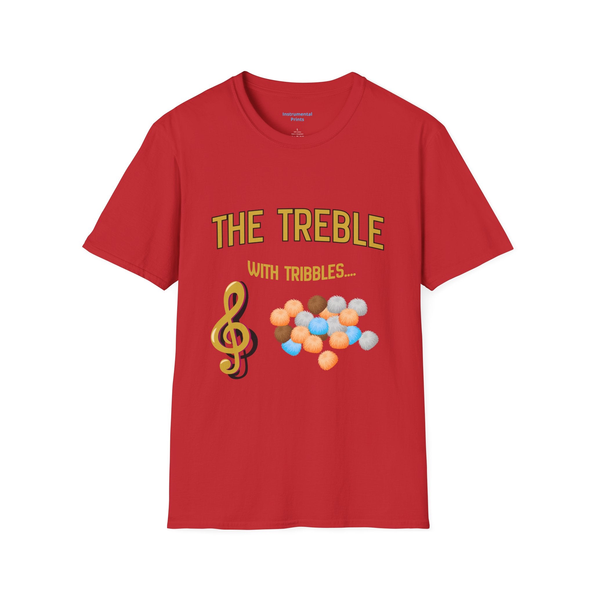 Treble With Tribbles T-Shirt — Funny Music & Star Trek Mashup Tee