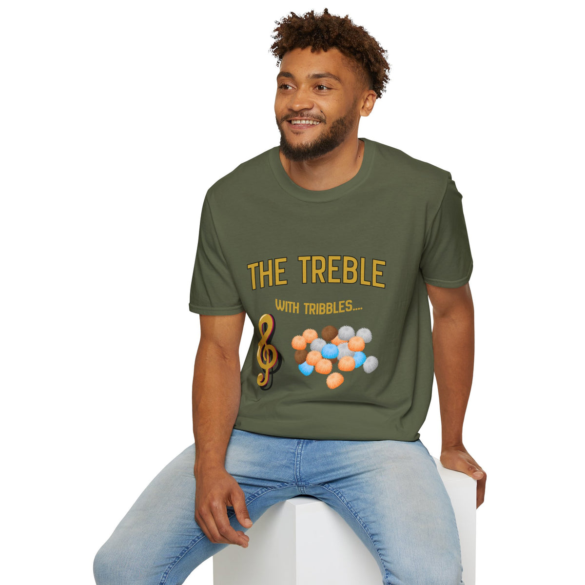 Treble With Tribbles T-Shirt — Funny Music & Star Trek Mashup Tee