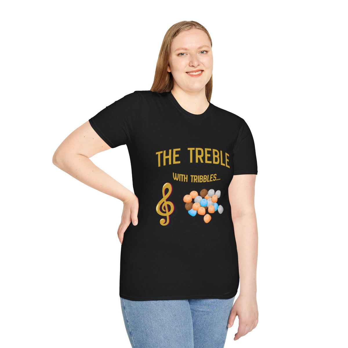 Treble With Tribbles T-Shirt — Funny Music & Star Trek Mashup Tee