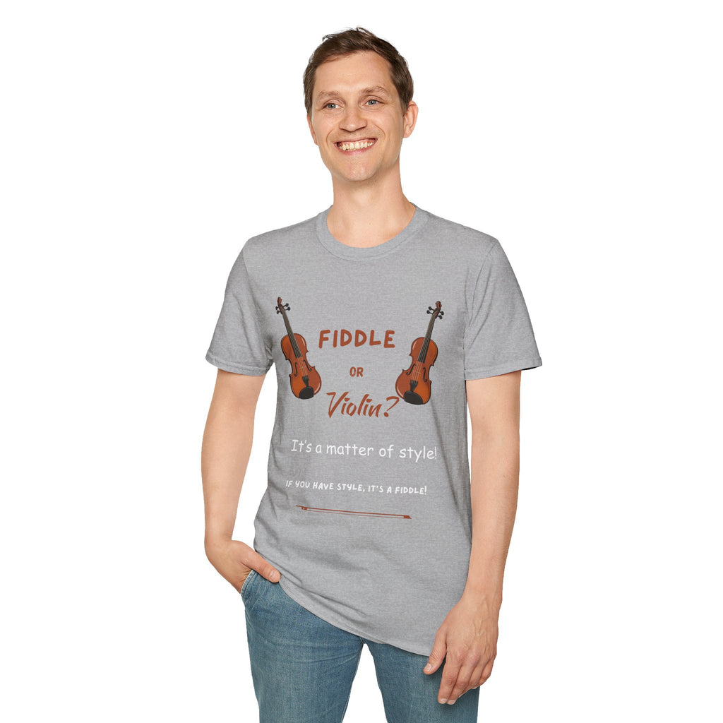 Fiddle or Violin? Graphic Tee — Funny Musician Shirt for Fiddle, Violin & Bow Players