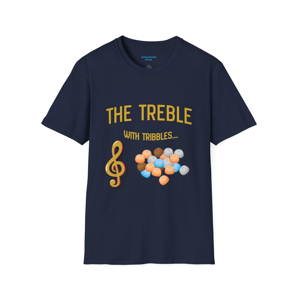 Treble With Tribbles T-Shirt — Funny Music & Star Trek Mashup Tee