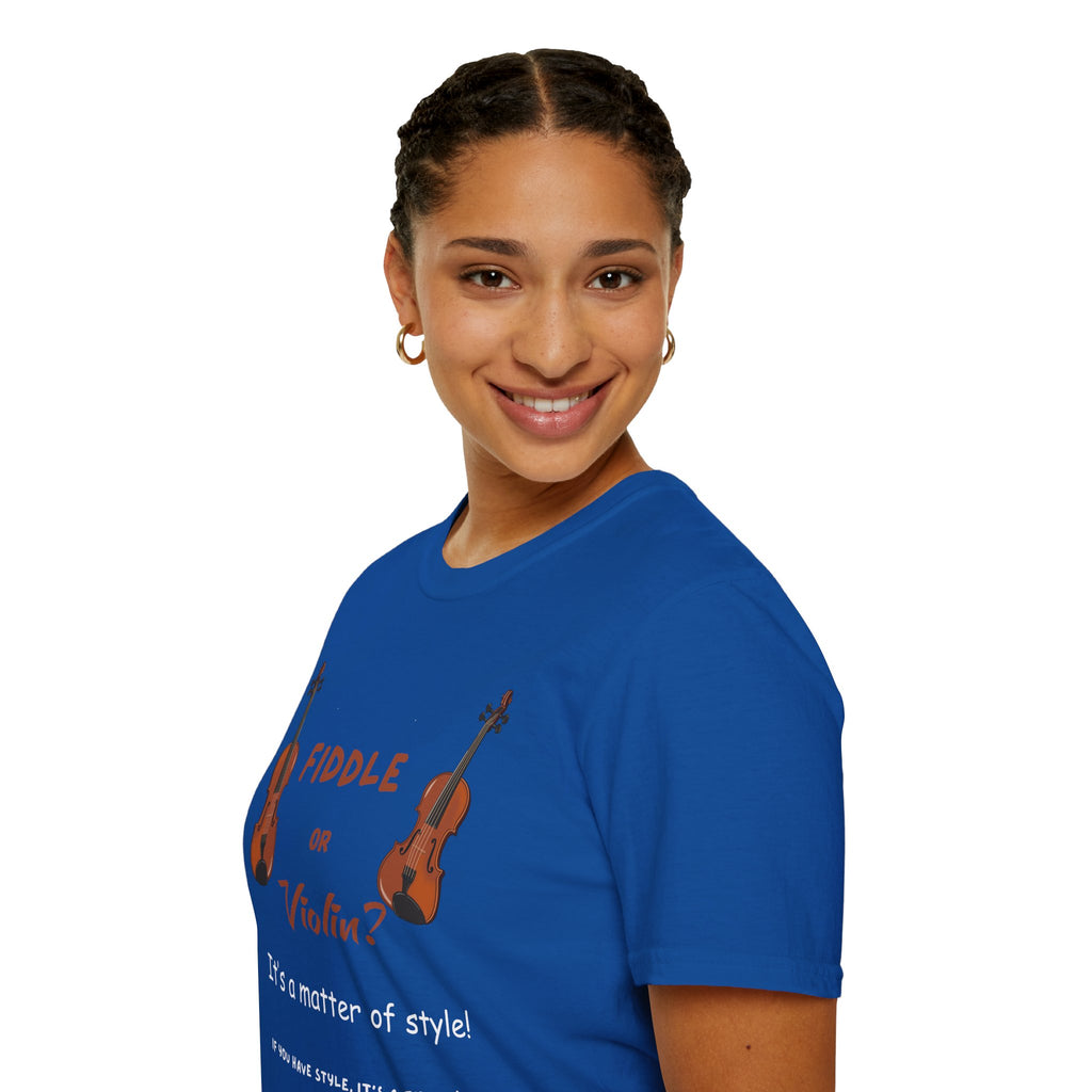 Fiddle or Violin? Graphic Tee — Funny Musician Shirt for Fiddle, Violin & Bow Players