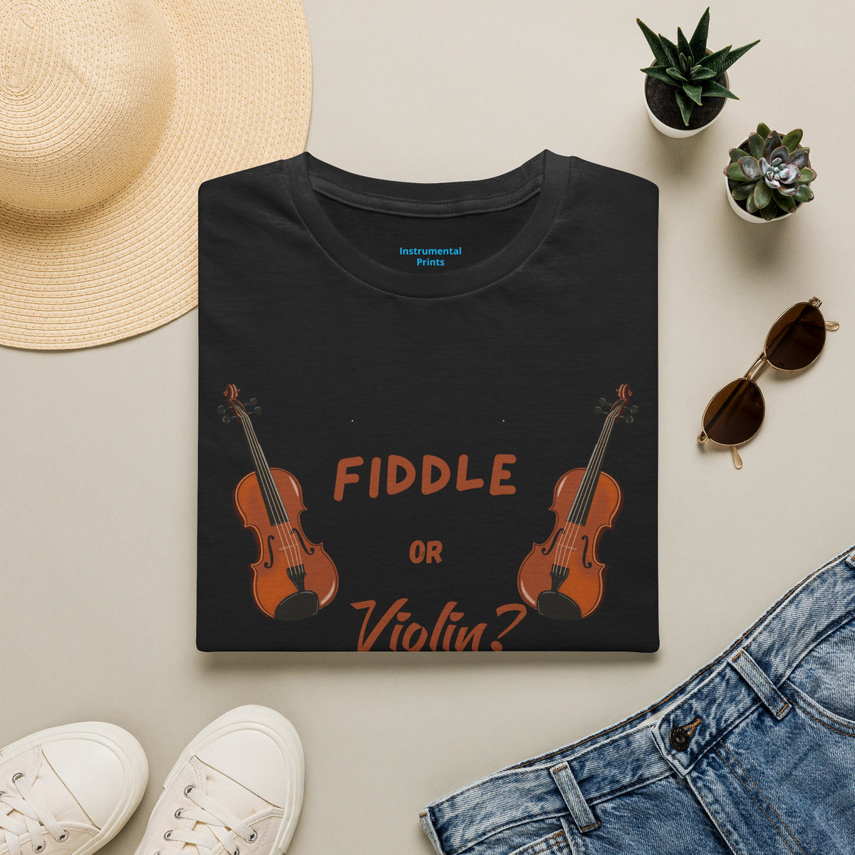 Fiddle or Violin? Graphic Tee — Funny Musician Shirt for Fiddle, Violin & Bow Players