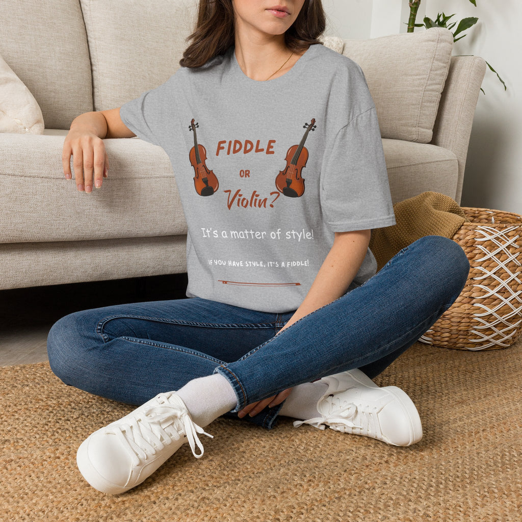 Fiddle or Violin? Graphic Tee — Funny Musician Shirt for Fiddle, Violin & Bow Players