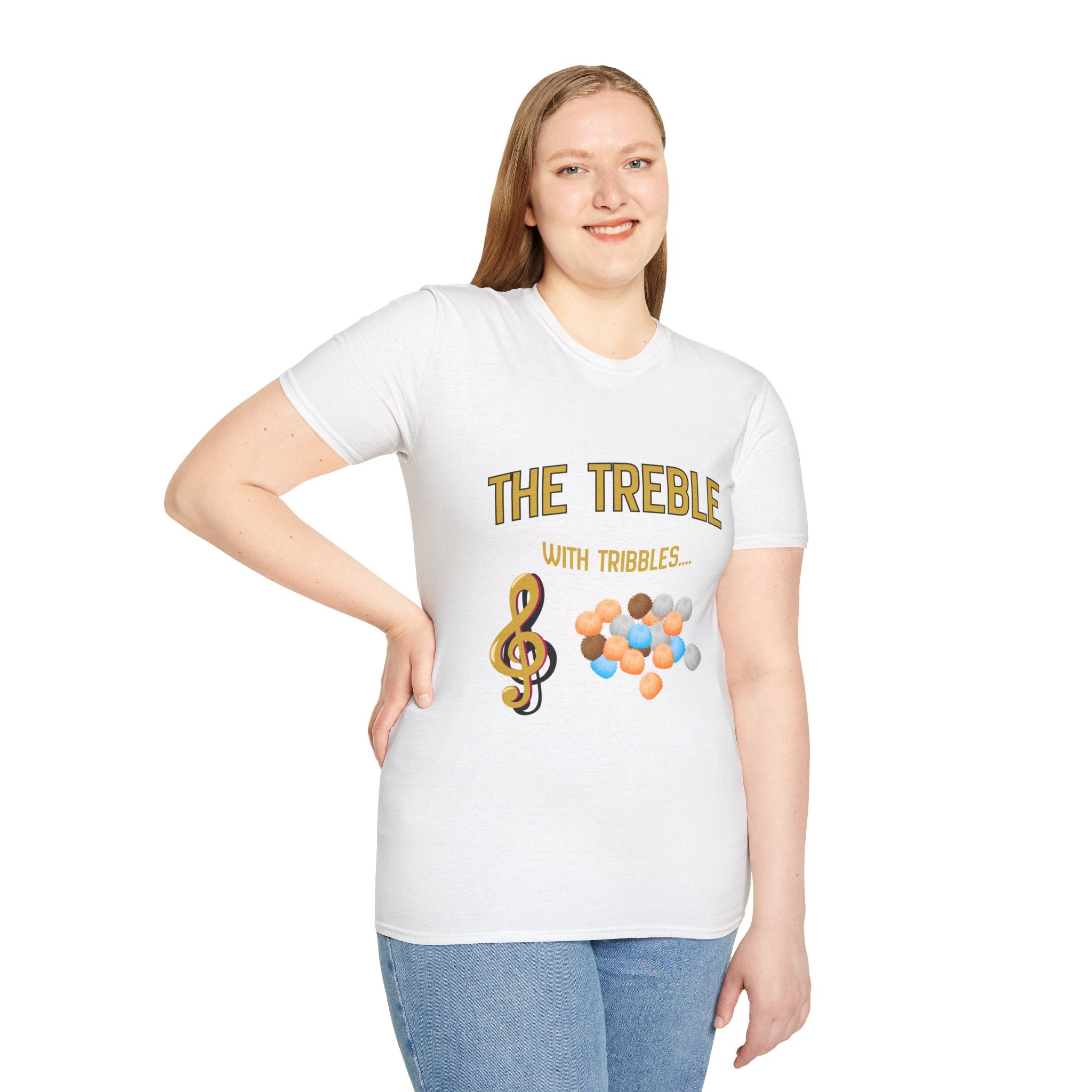 Treble With Tribbles T-Shirt — Funny Music & Star Trek Mashup Tee