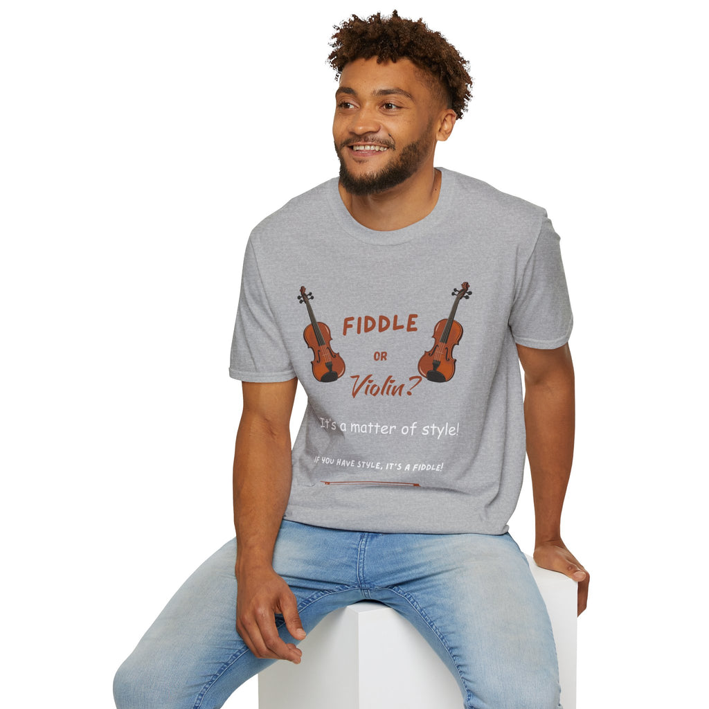 Fiddle or Violin? Graphic Tee — Funny Musician Shirt for Fiddle, Violin & Bow Players