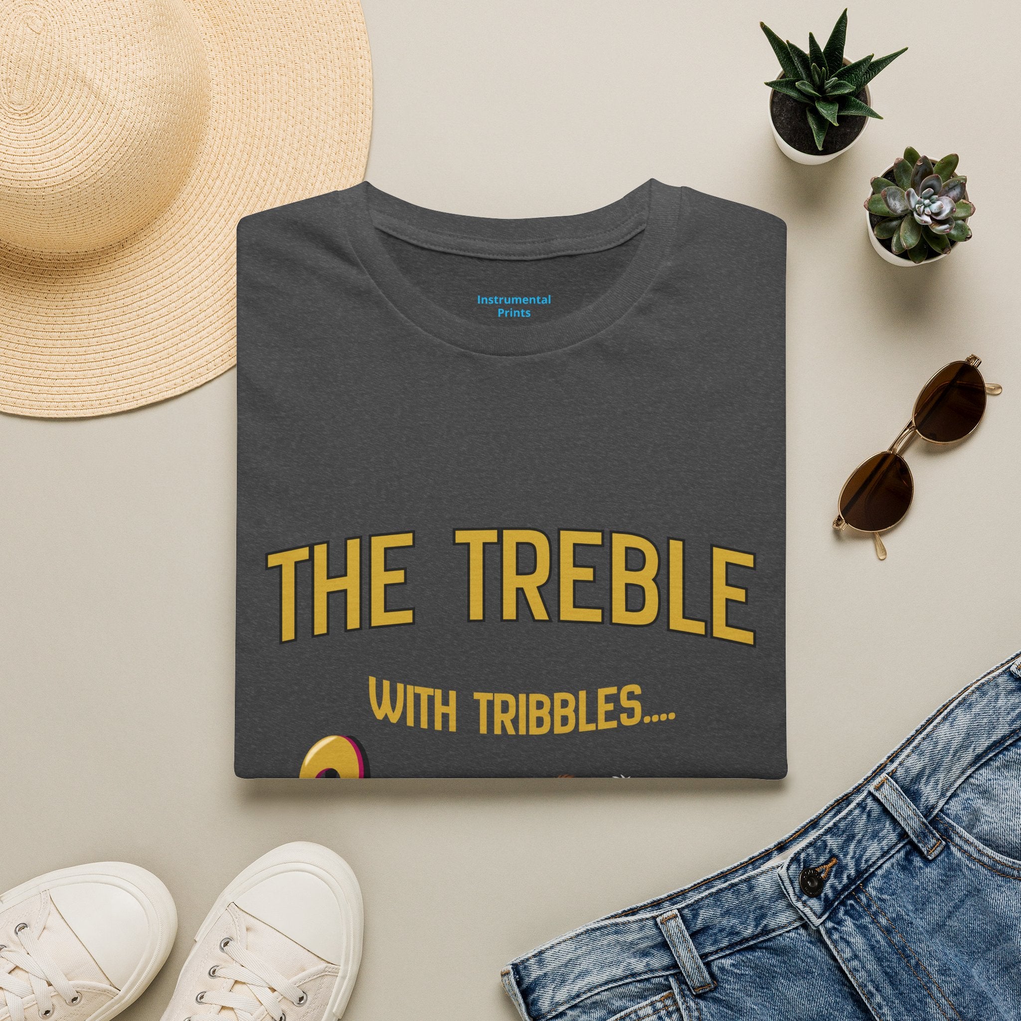 Treble With Tribbles T-Shirt — Funny Music & Star Trek Mashup Tee