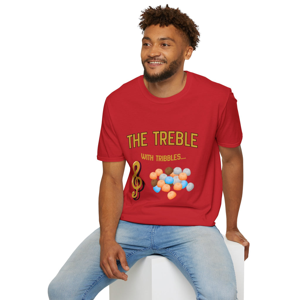 Treble With Tribbles T-Shirt — Funny Music & Star Trek Mashup Tee