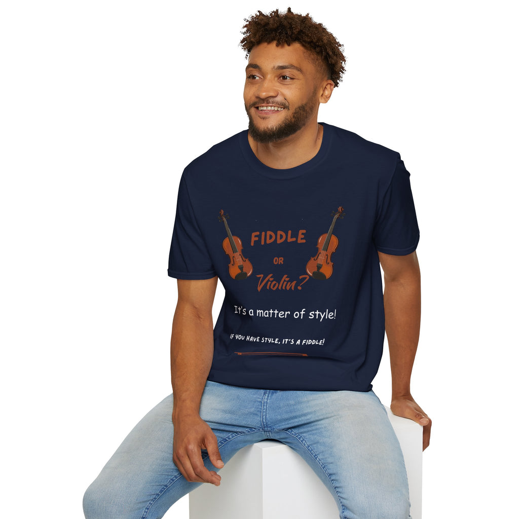 Fiddle or Violin? Graphic Tee — Funny Musician Shirt for Fiddle, Violin & Bow Players