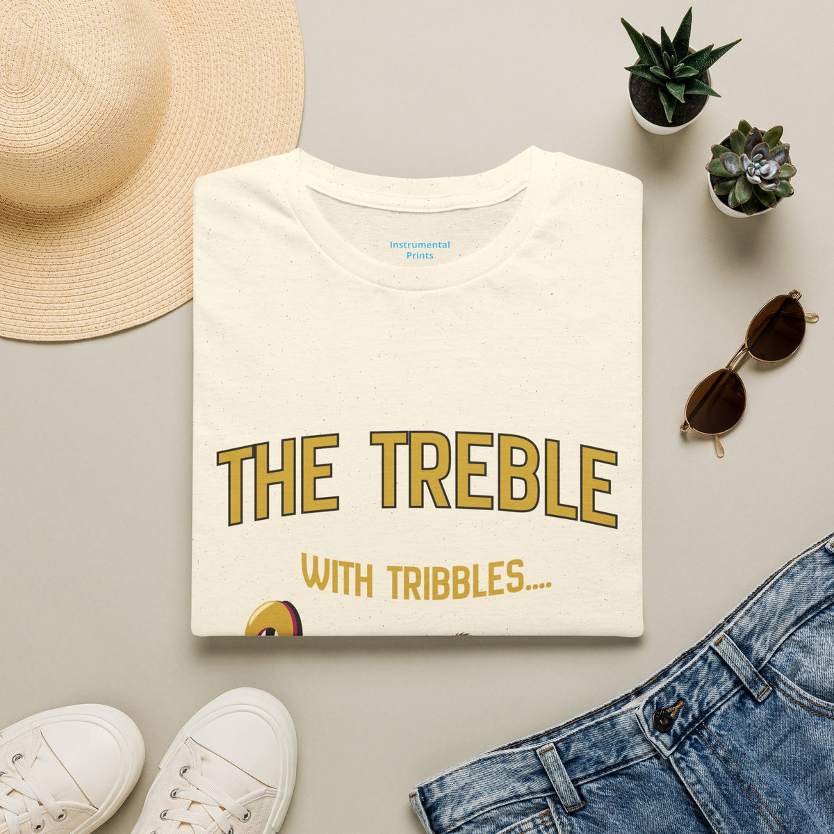 Treble With Tribbles T-Shirt — Funny Music & Star Trek Mashup Tee