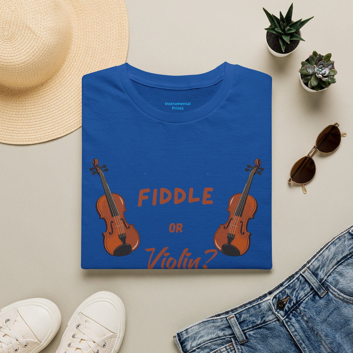 Fiddle or Violin? Graphic Tee — Funny Musician Shirt for Fiddle, Violin & Bow Players